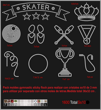 Cargar imagen en el visor de la galería, Molde para cristales pack gymnastic 1