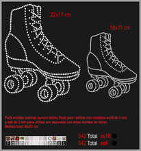 Cargar imagen en el visor de la galería, Molde para cristales Pack patines 3
