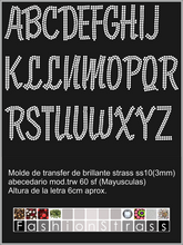 Cargar imagen en el visor de la galería, Abecedario Ref.TRW 60 sf mayuscula