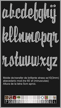 Cargar imagen en el visor de la galería, Abecedario Ref.TRW 60 sf minuscula