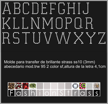 Cargar imagen en el visor de la galería, Abecedario Ref.TRW 95 sf interior