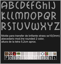 Cargar imagen en el visor de la galería, Abecedario Ref.TRW rounded interior sf