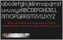 Cargar imagen en el visor de la galería, Abecedario Ref.TRW 134 mini sf