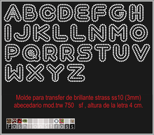 Cargar imagen en el visor de la galería, Abecedario Ref.TRW 750 sf
