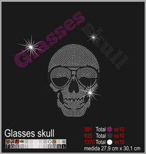 Cargar imagen en el visor de la galería, Transfer de cristales hotfix Ref.Alas y calaveras 020