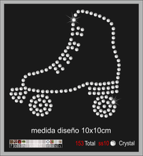 Cargar imagen en el visor de la galería, Transfer de cristales hotfix Ref.patinaje 023