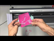 Cargar y reproducir el video en el visor de la galería, Hojas Sticky flock para moldes de strass.
