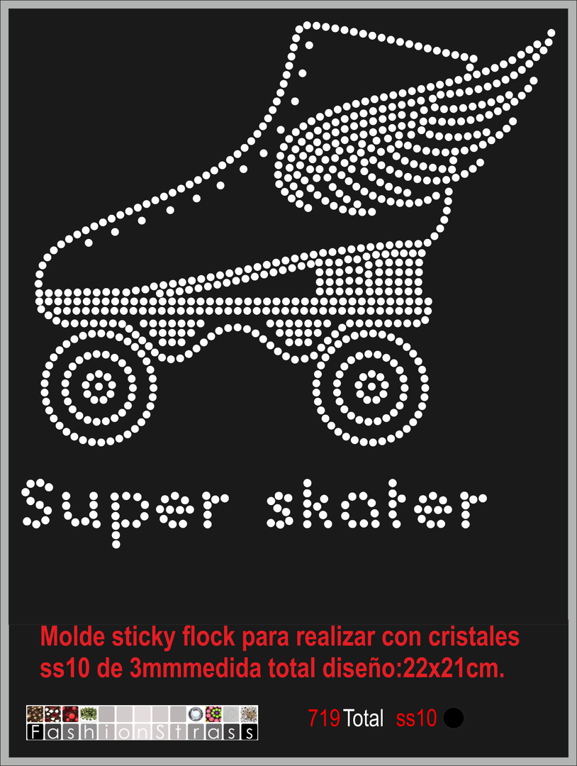 Molde para cristales patinaje 15