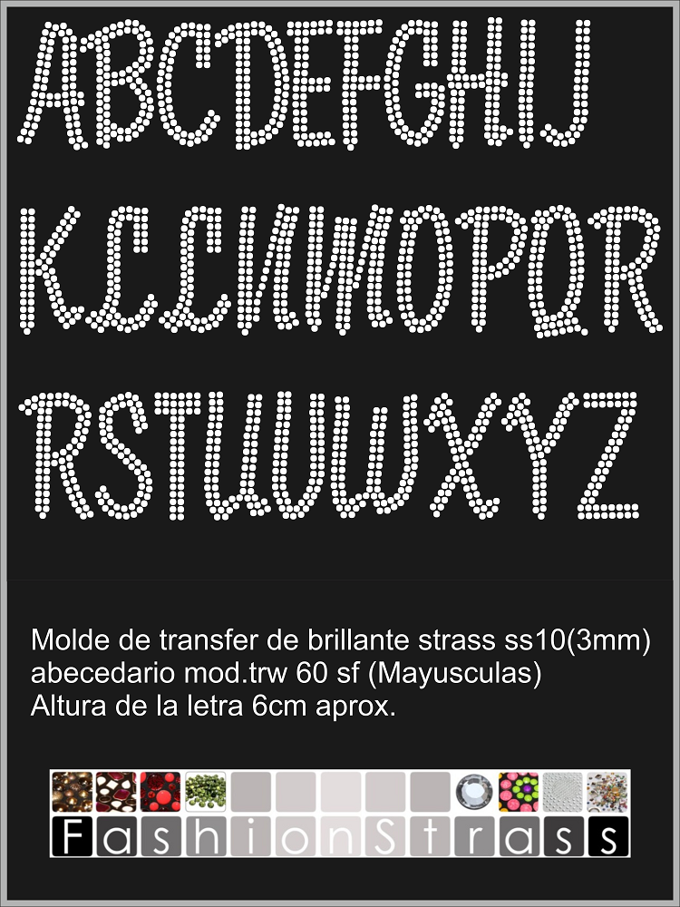 Abecedario Ref.TRW 60 sf mayuscula