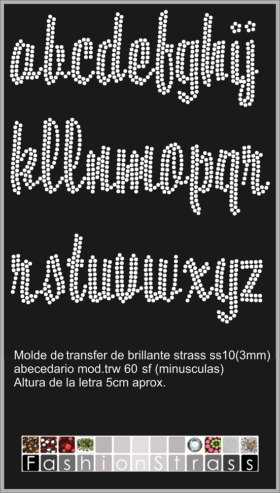 Abecedario Ref.TRW 60 sf minuscula