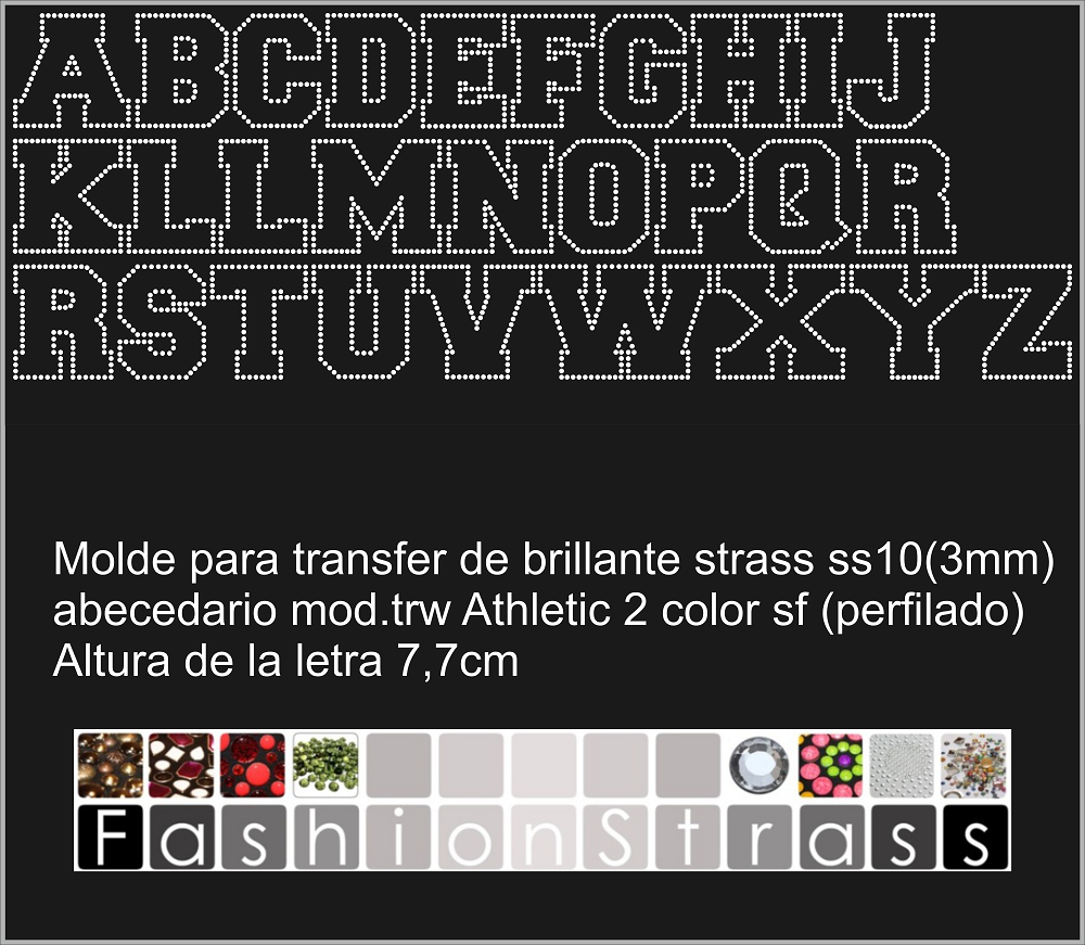 Abecedario Ref.TRW athletic perfil sf