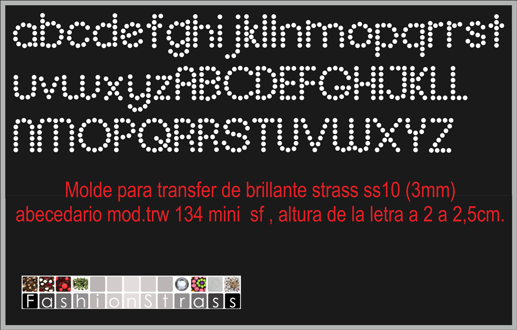 Abecedario Ref.TRW 134 mini sf