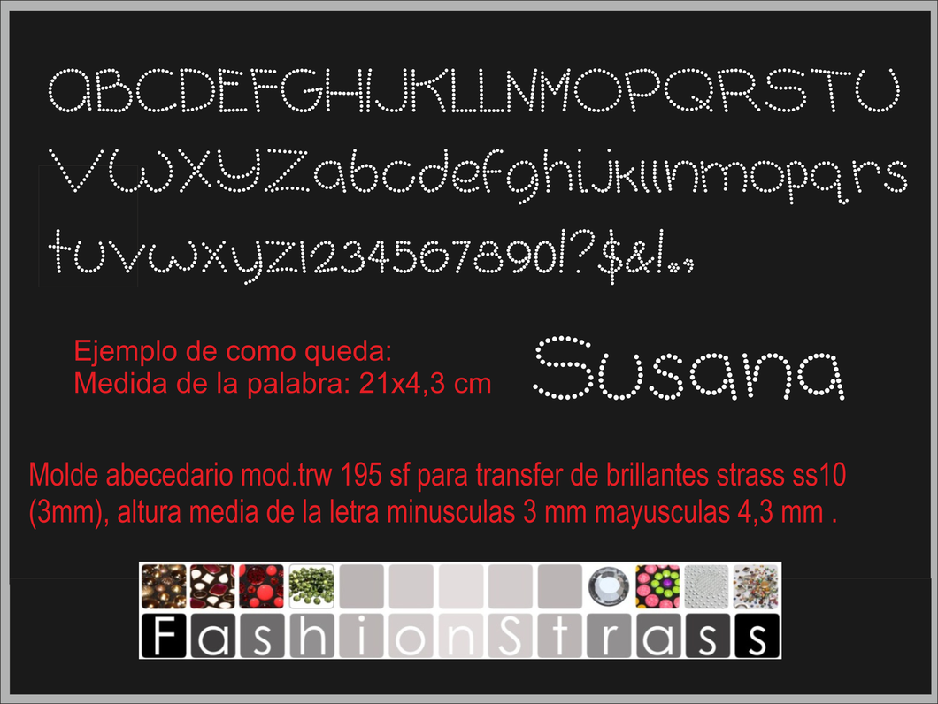 Abecedario Ref.TRW 195 RF