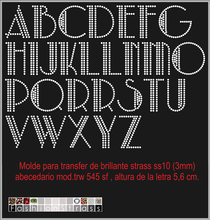 Cargar imagen en el visor de la galería, Abecedario Ref.TRW 545 sf
