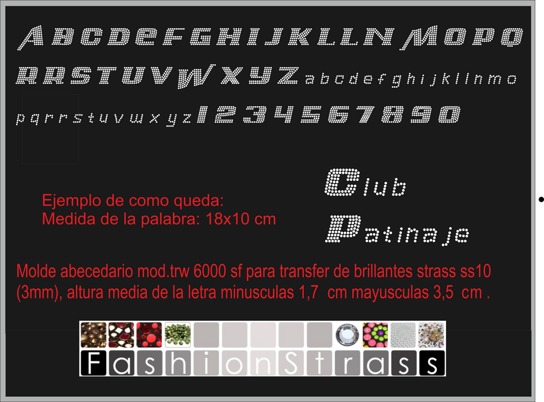 Abecedario Ref.TRW 6000