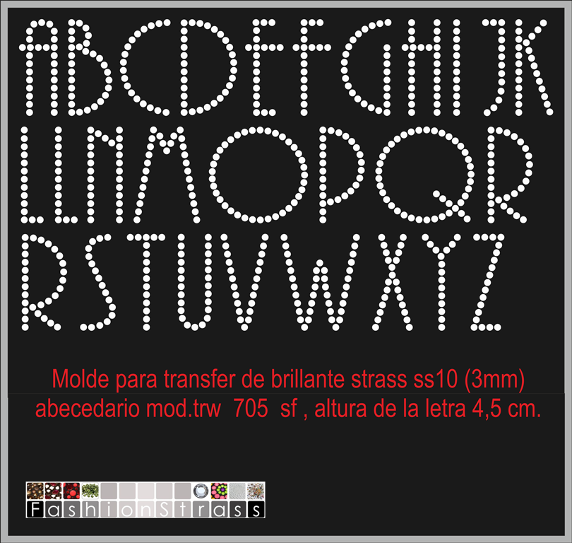 Abecedario Ref.TRW 705 sf