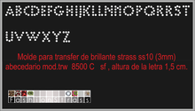 Cargar imagen en el visor de la galería, Abecedario Ref.TRW 8500 C sf
