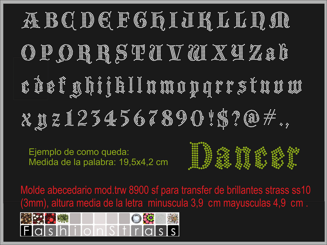 Abecedario Ref.TRW 8900