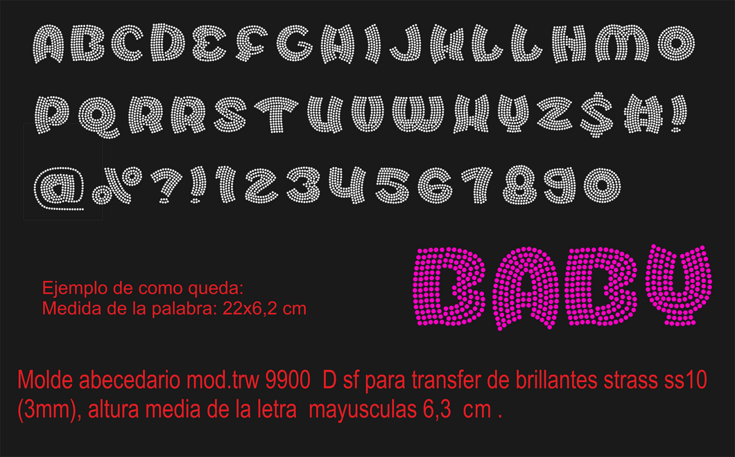 Abecedario Ref.TRW 9900D