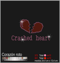 Cargar imagen en el visor de la galería, Transfer de cristales hotfix Ref.Paz y amor 008
