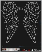 Cargar imagen en el visor de la galería, Transfer de cristales hotfix Ref.Alas y calaveras 001
