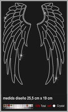 Cargar imagen en el visor de la galería, Transfer de cristales hotfix Ref.Alas y calaveras 011
