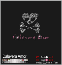 Cargar imagen en el visor de la galería, Transfer de cristales hotfix Ref.Alas y calaveras 017
