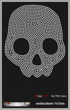 Cargar imagen en el visor de la galería, Transfer de cristales hotfix Ref.Alas y calaveras 004

