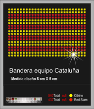 Cargar imagen en el visor de la galería, Transfer de cristales hotfix Ref.Bandera Cataluña
