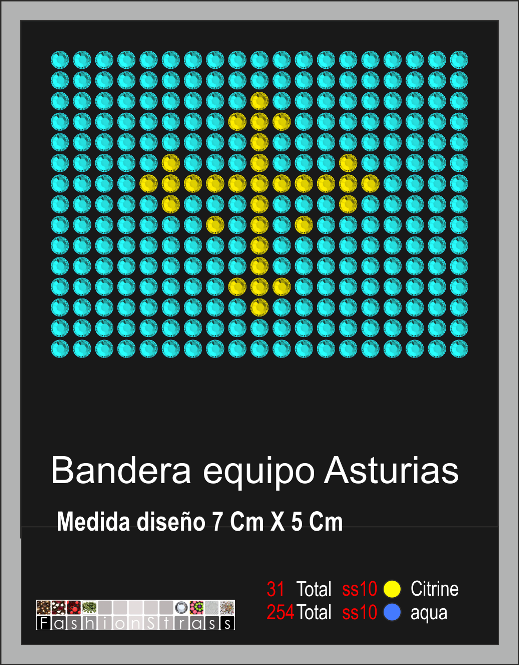 Transfer de cristales hotfix Ref.Bandera Asturias