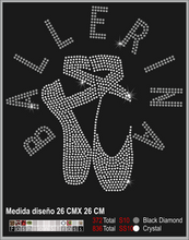 Cargar imagen en el visor de la galería, Transfer de cristales hotfix Ref.Danza 010

