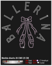 Cargar imagen en el visor de la galería, Transfer de cristales hotfix Ref.Danza 011
