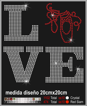 Cargar imagen en el visor de la galería, Transfer de cristales hotfix Ref.Danza 003
