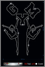 Cargar imagen en el visor de la galería, Transfer de cristales hotfix Ref.gimnasia 002
