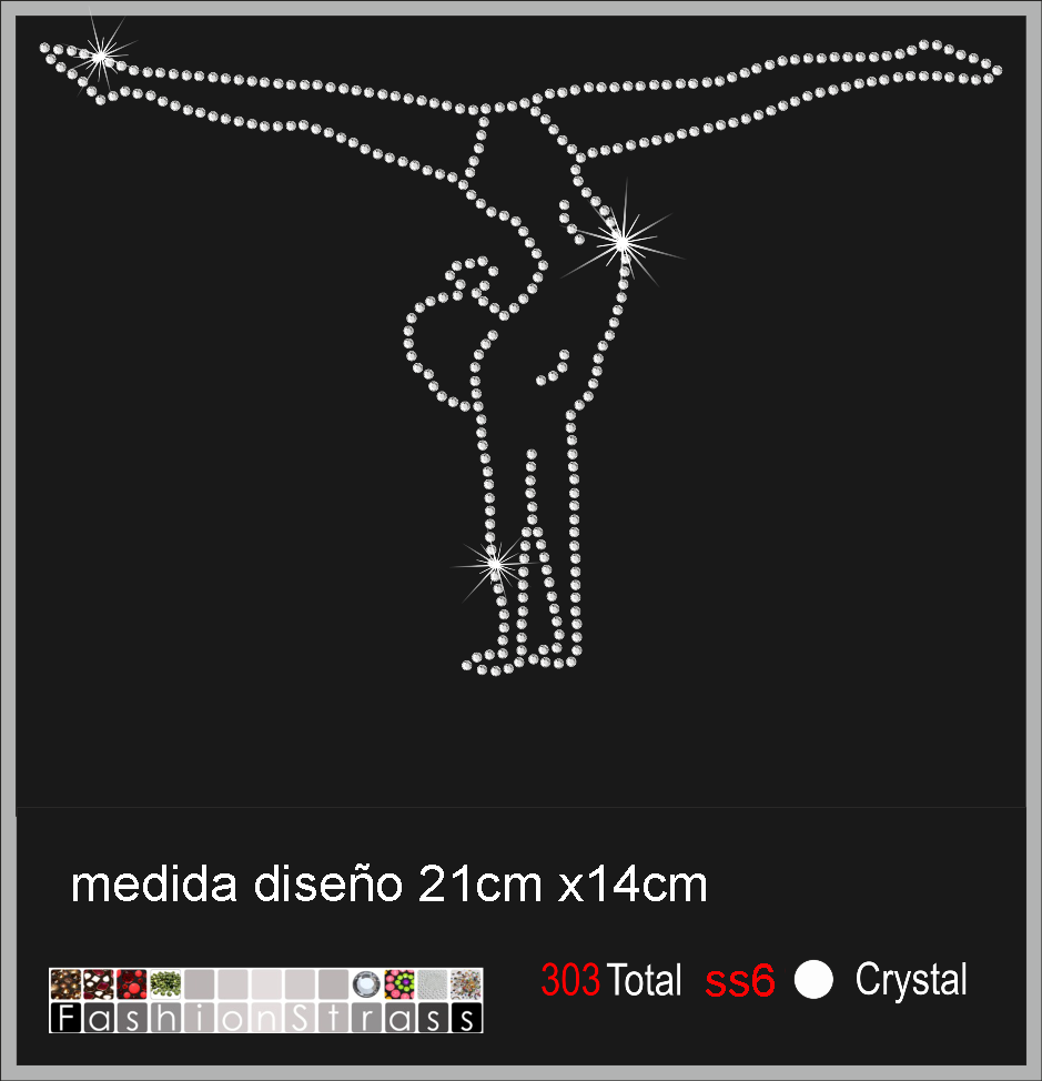 Transfer de cristales hotfix Ref.gimnasia 005