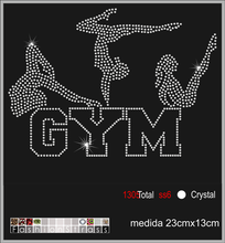 Cargar imagen en el visor de la galería, Transfer de cristales hotfix Ref.gimnasia 007
