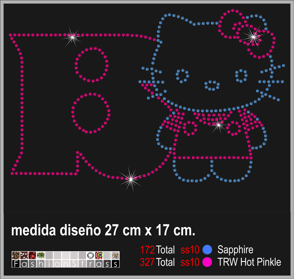 Transfer de cristales hotfix Ref.Infantil 002