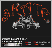 Cargar imagen en el visor de la galería, Transfer de cristales hotfix Ref.patinaje 002
